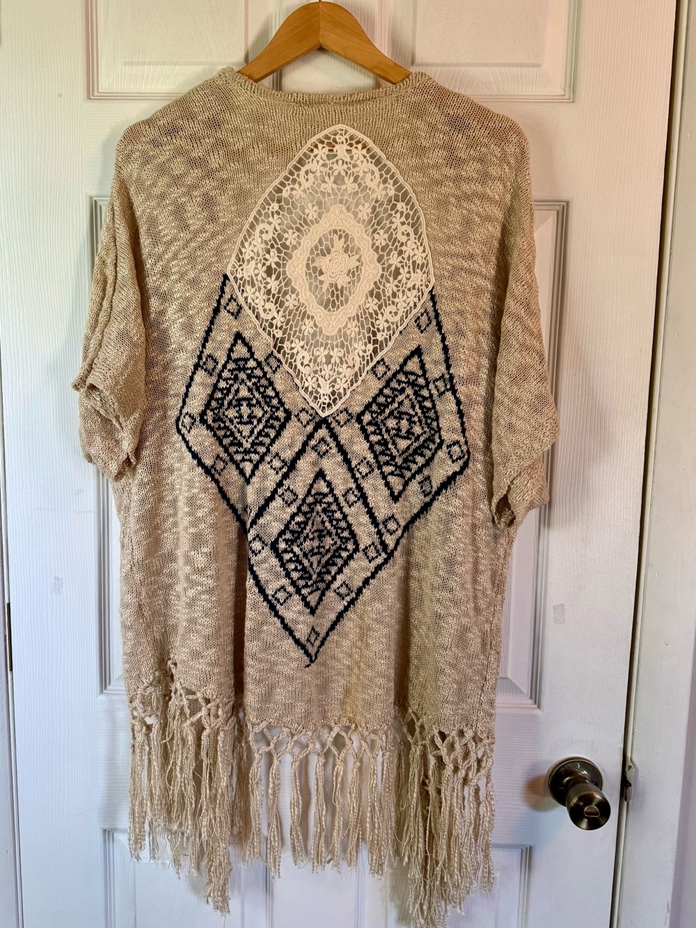 Boho Fringe Open Cardigan